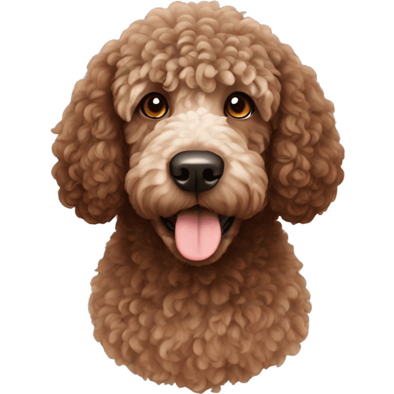 Brown Spanish water dog  emoji