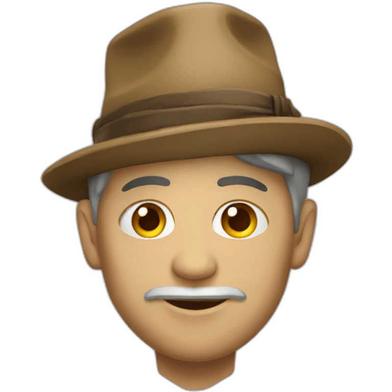 Chat avec chapeau emoji