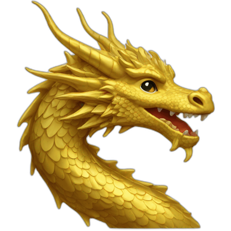 Gold dragon emoji