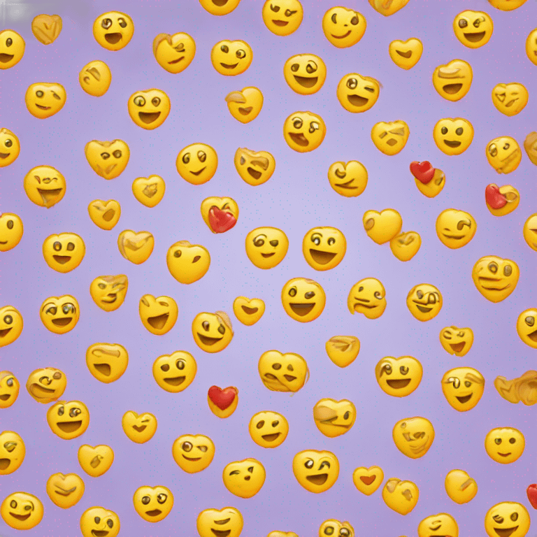 emoji avec des cœur emoji