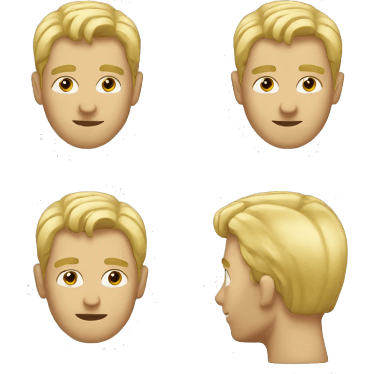 Man blonde funny  emoji