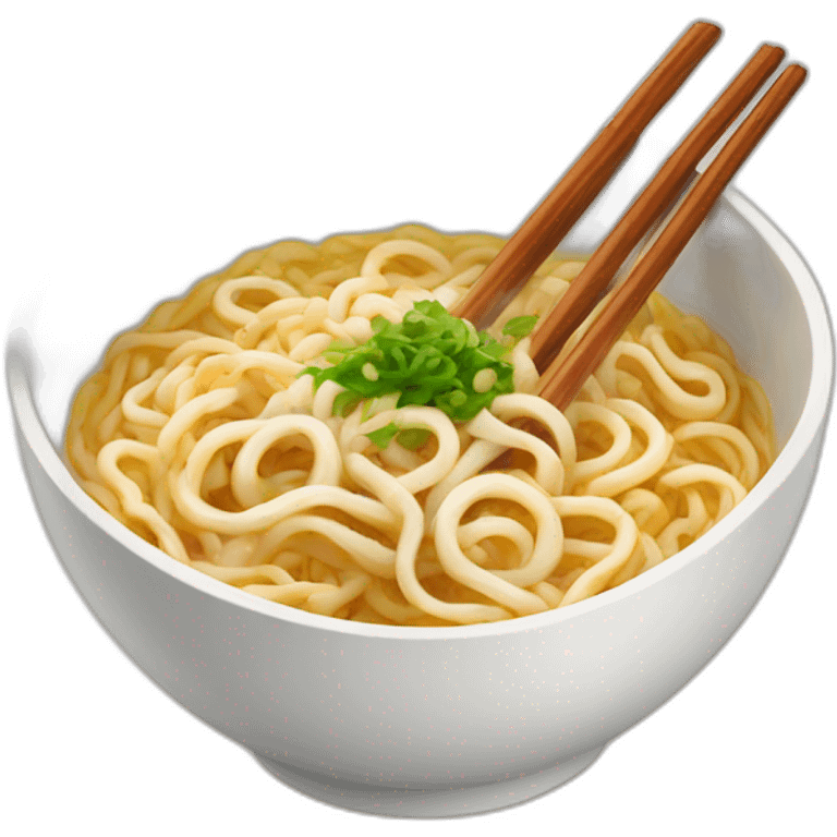 Udon noodles bowl emoji