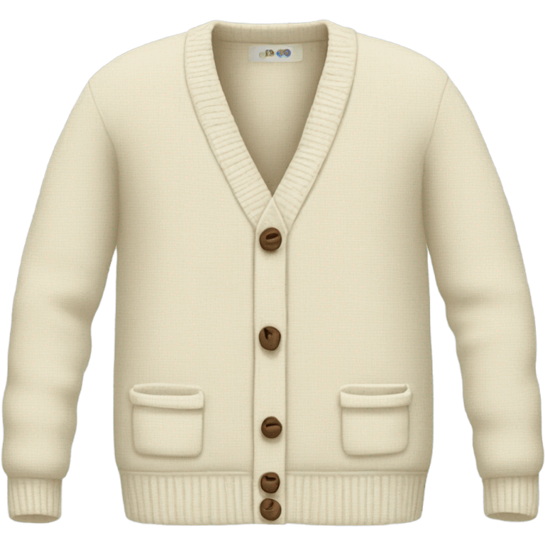 cream cardigan emoji