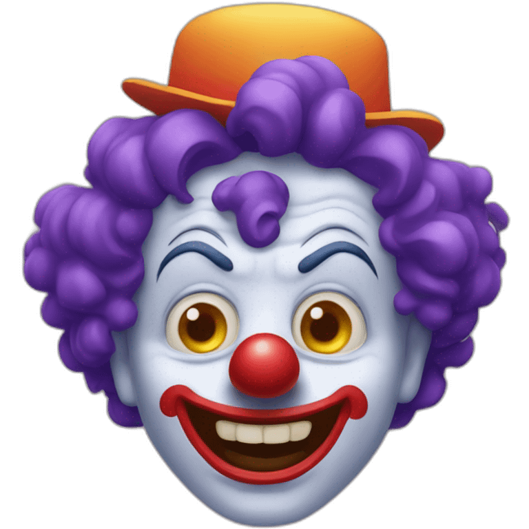 Méchant clown qui fait peur emoji