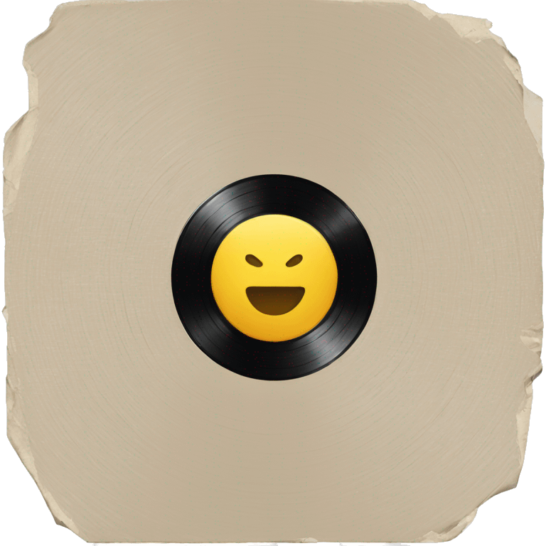 Light beige vinyl record emoji