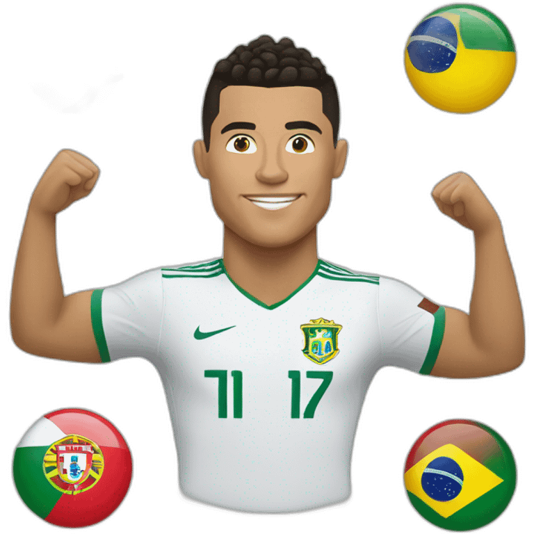 Ronaldo,Brazil,Portugal emoji