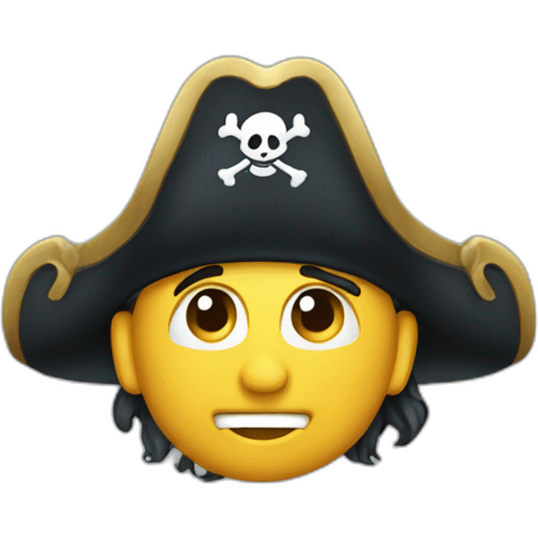 A pirate bucketing water emoji