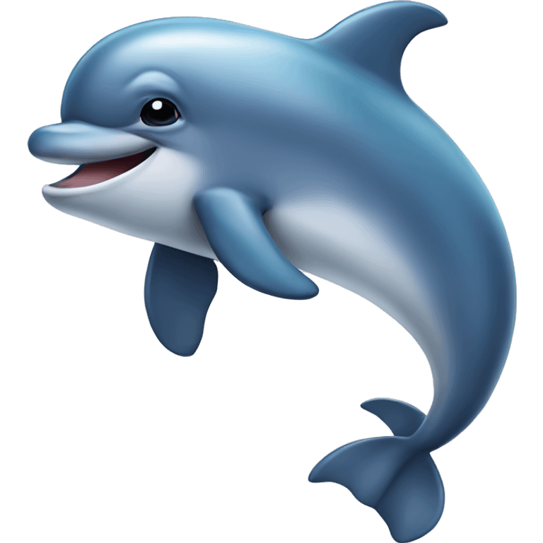 Cute single dolphin  emoji