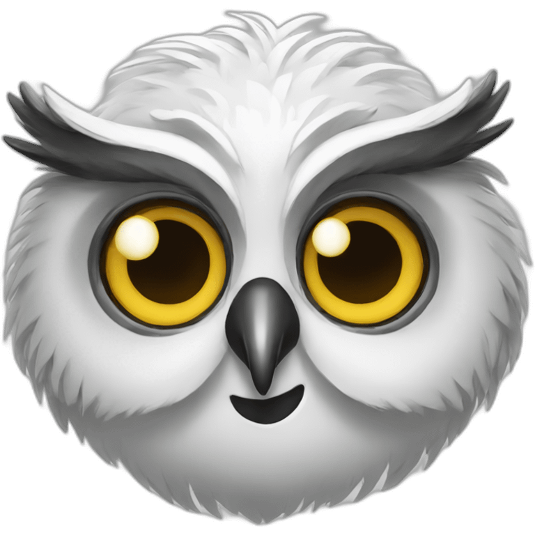 a goofy owl emoji