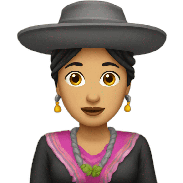 Cholita boliviana emoji