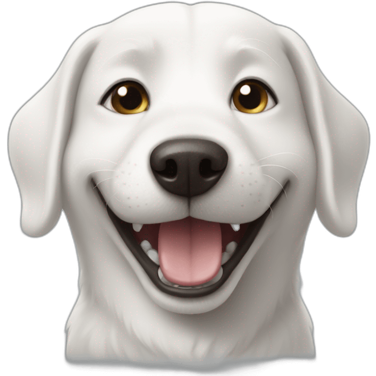 White dog smile emoji