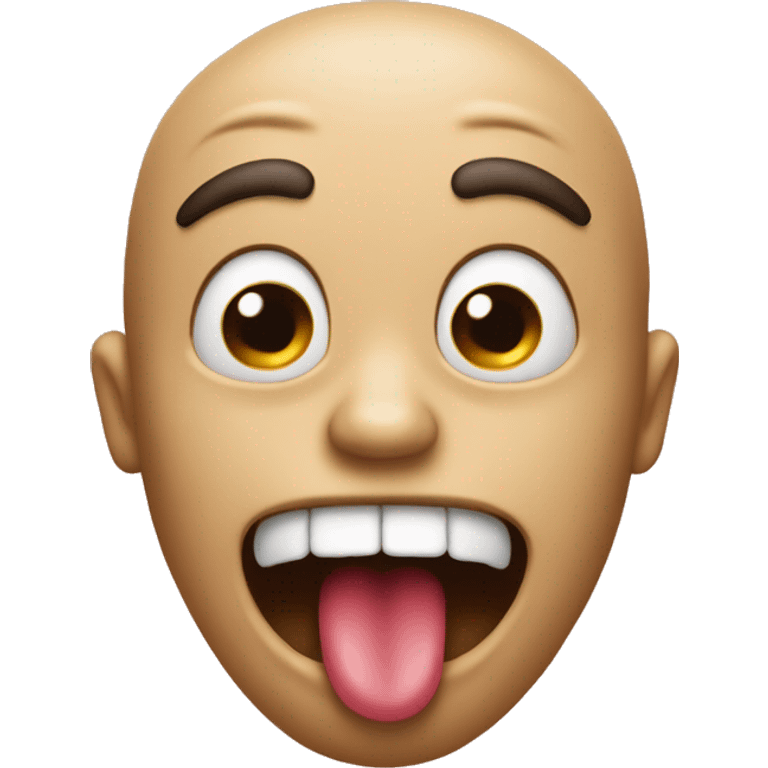 Freaky Moaning emoji with tongue out  emoji