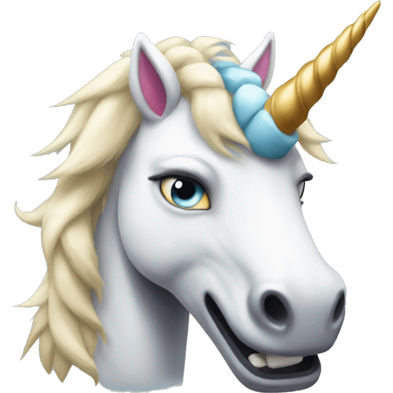 Angry unicorn emoji