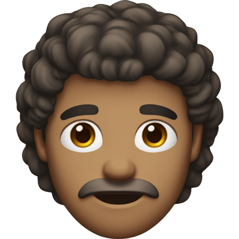 hombre adulto, ojos azules, pelo castaño oscuro, sin barba emoji