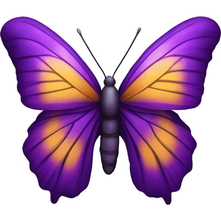 Borboleta roxa com detalhes  roxos roxo emoji