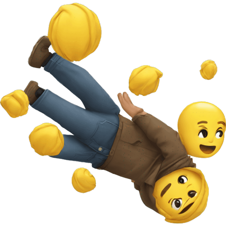 Falling  emoji