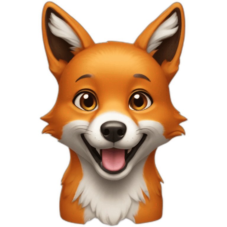 fox paulistinha dog happy emoji