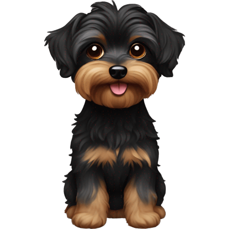 black yorkiepoo emoji