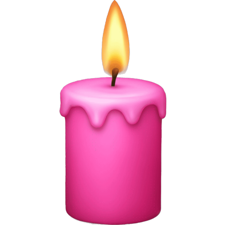 Pink candle  emoji