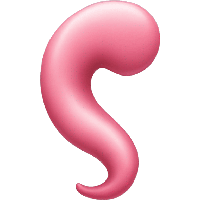 a human stomach with a curved shape and pinkish color.” emoji