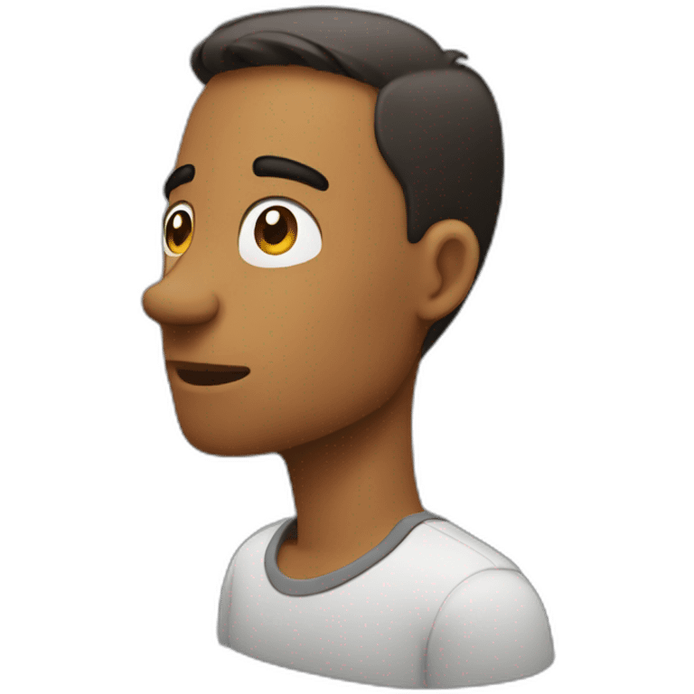 talking side view emoji