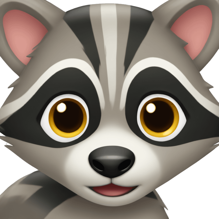 Cute raccoon  emoji