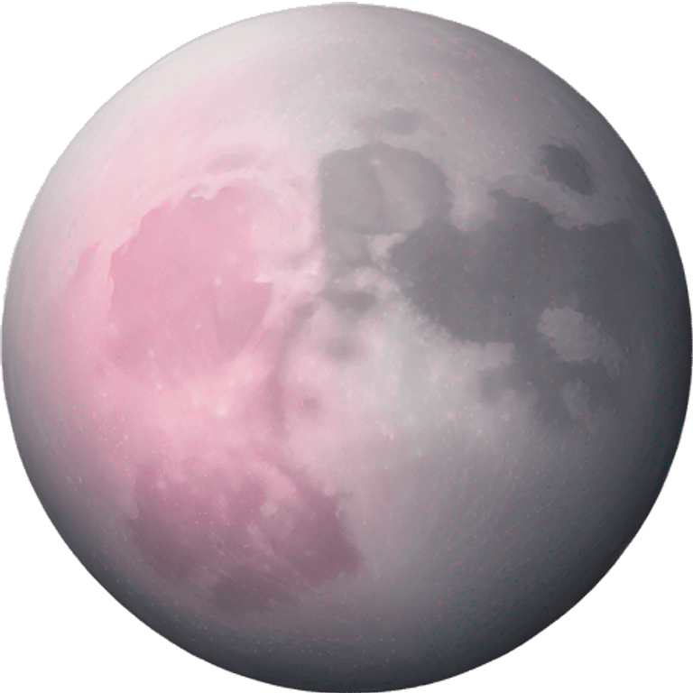 pastel pink moon emoji