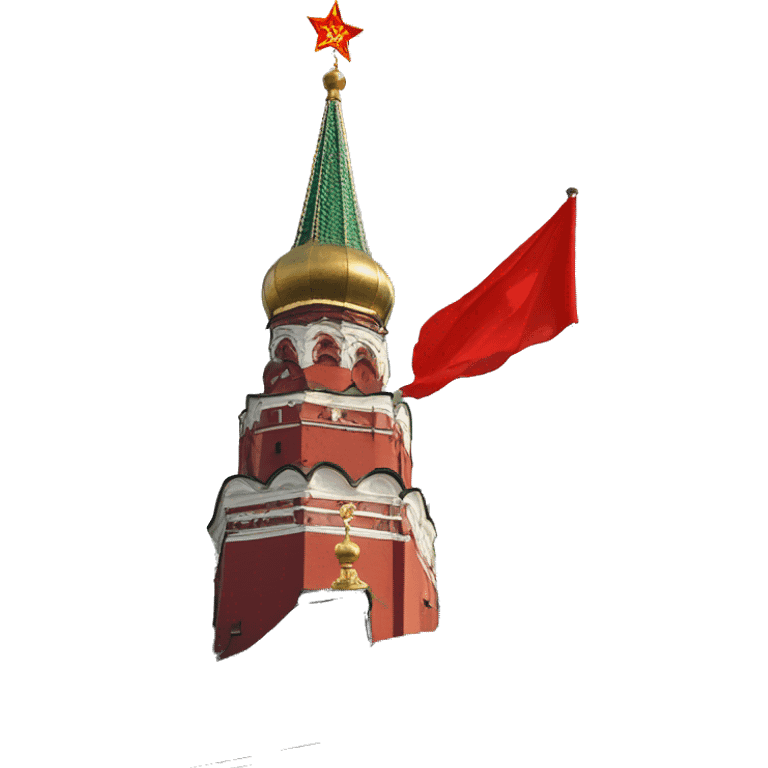 USSR Flag lowering in Moscow Kremlin emoji