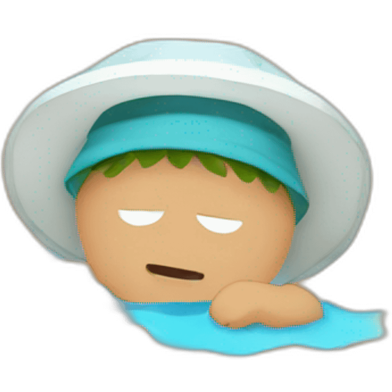 Cartman in beach emoji