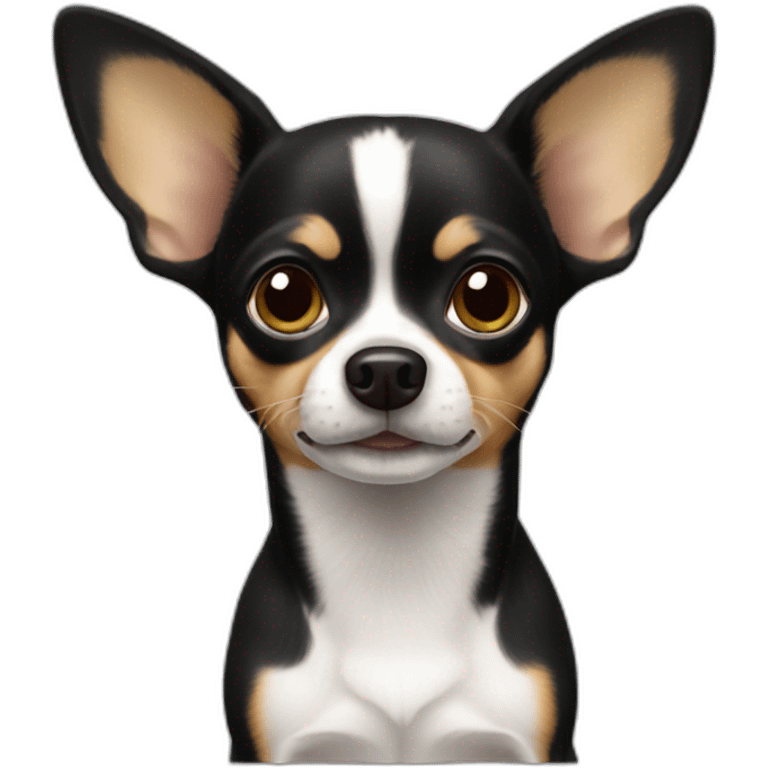 chihuahua black emoji