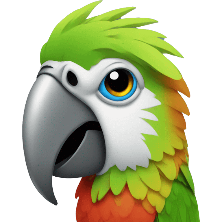 Parrot head emoji