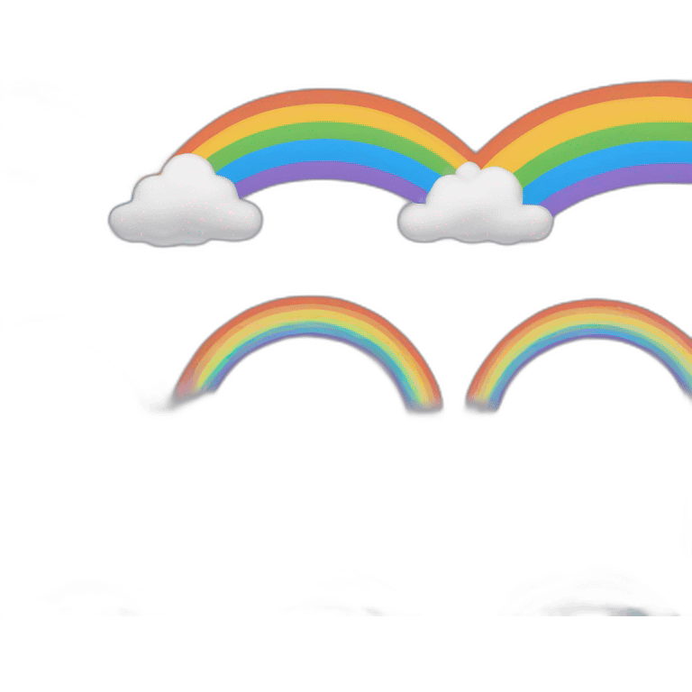 Arc en ciel couleurs emoji