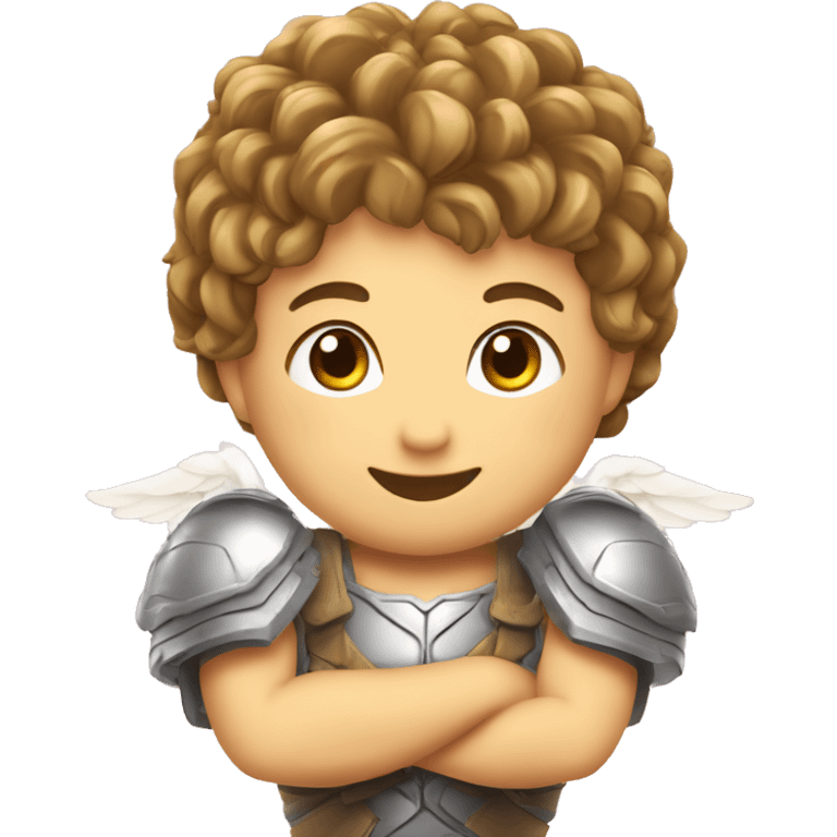 Cupidon tire une flèche dans le cœur emoji