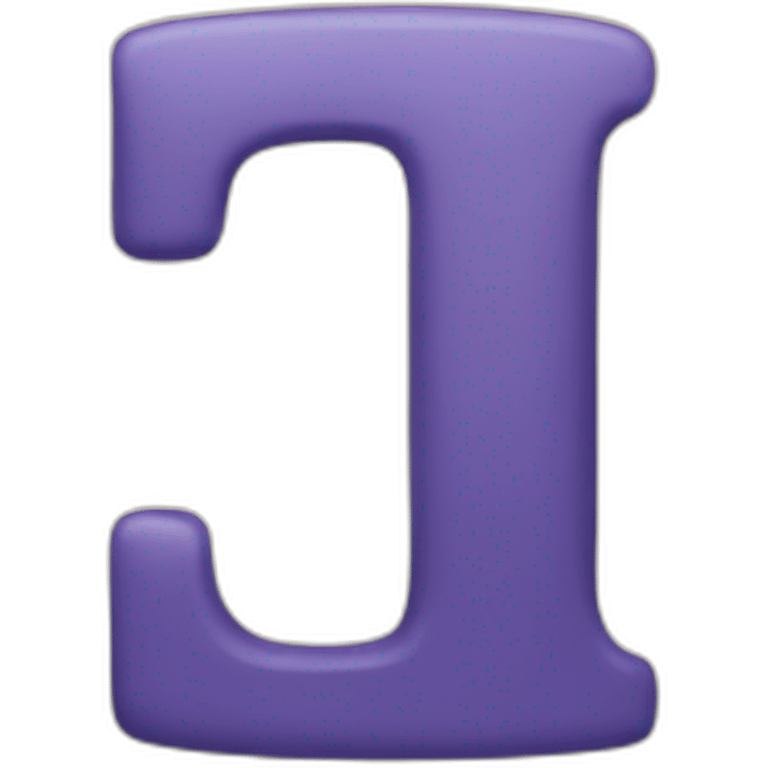 Number 1 big letter emoji