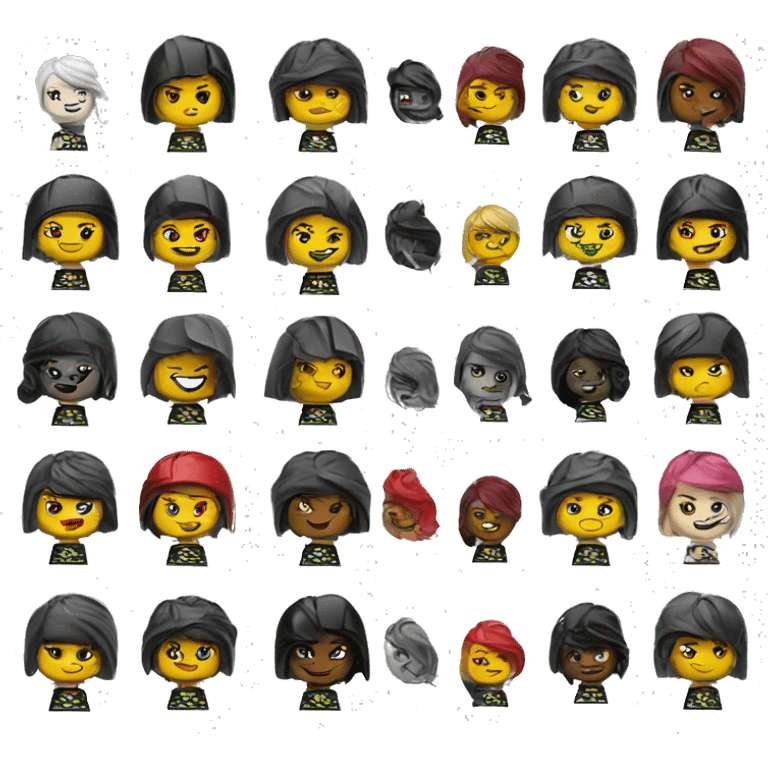 Lego roller derby team emoji