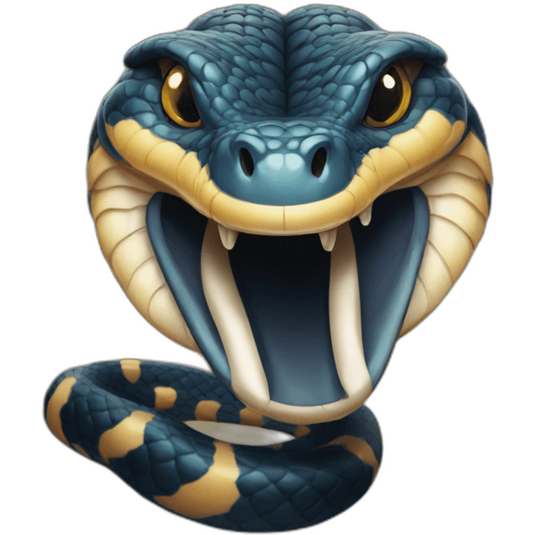 A king cobra  emoji