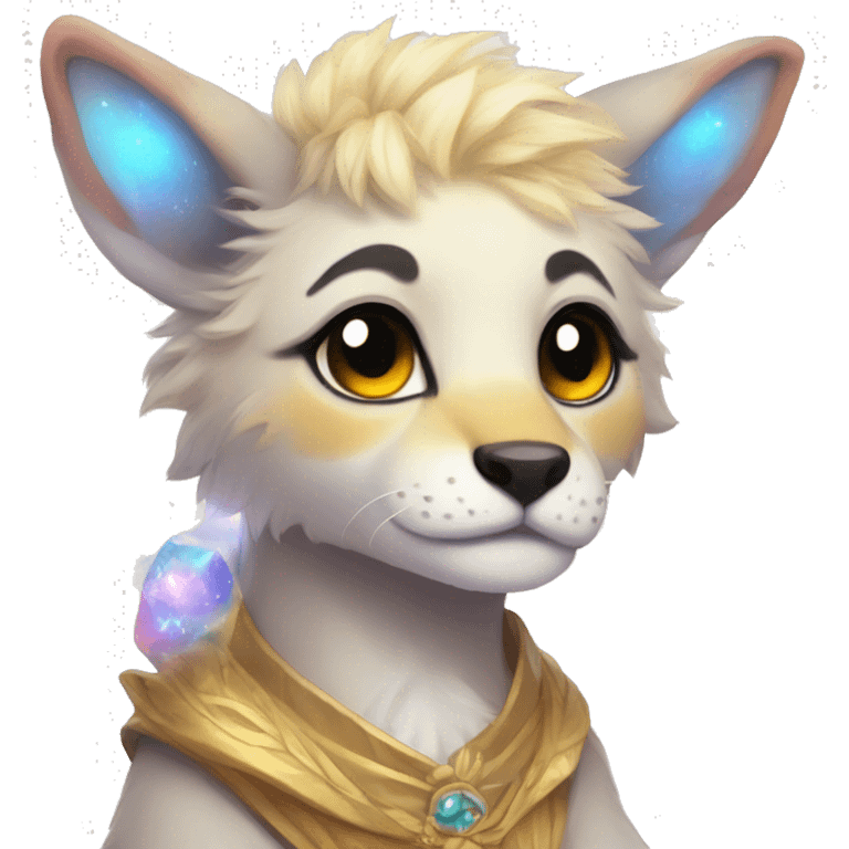 Kawaii bright fantasy ethereal anthro fursona animal emoji