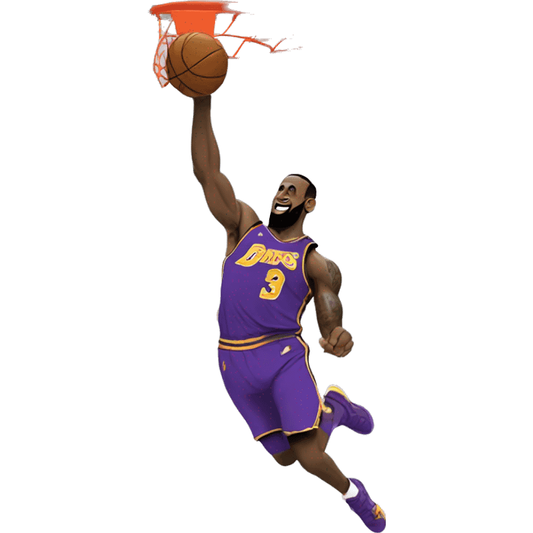 LeBron dunking  emoji