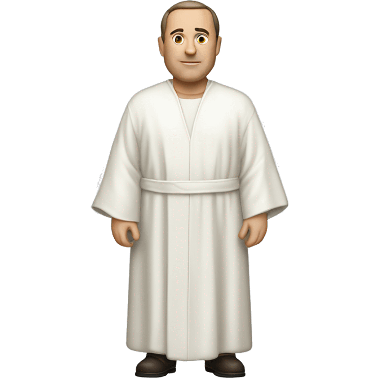 Anthony soprano with a white robe on emoji