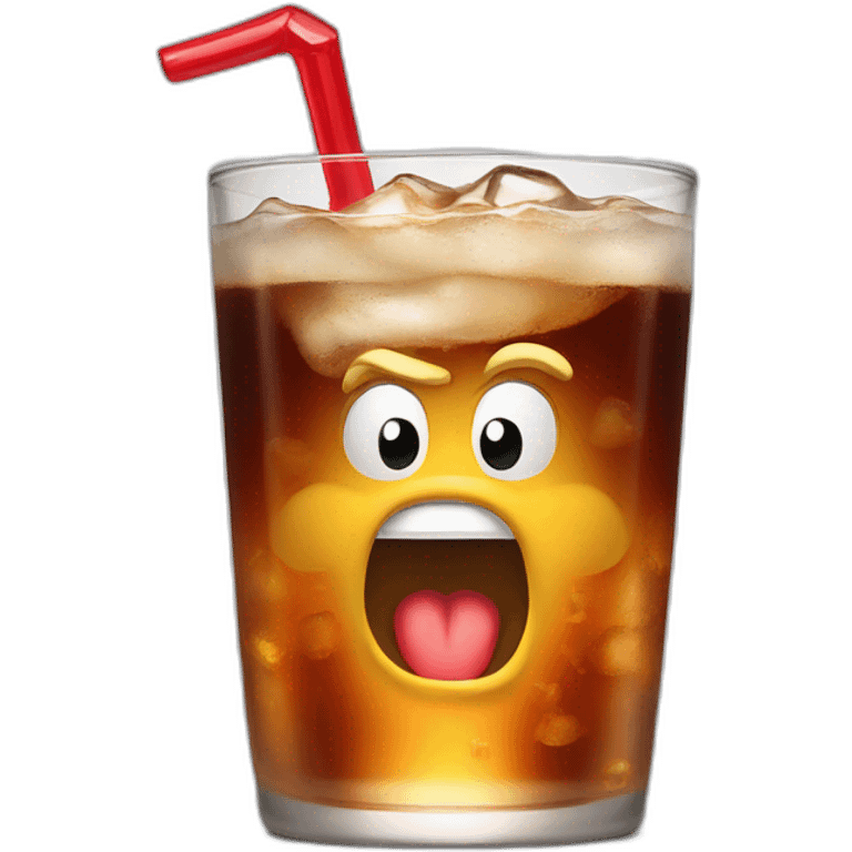 Donald trump drink cola emoji