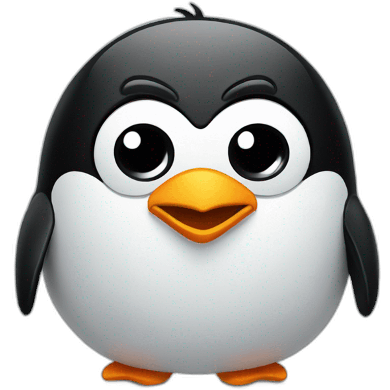 Angry penguin emoji