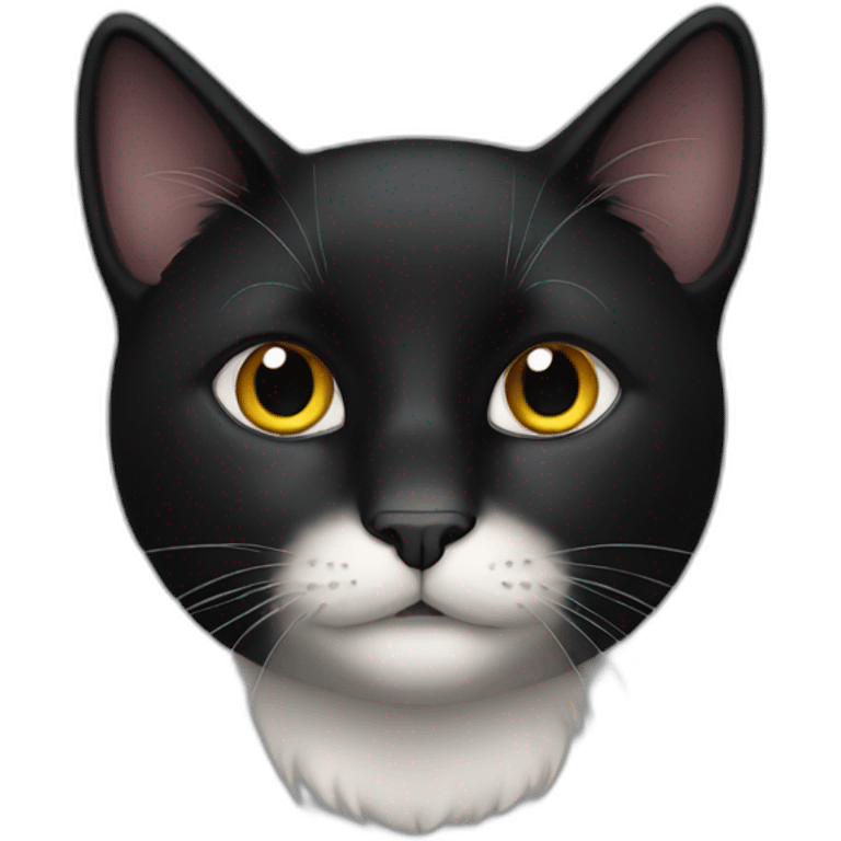 a black cat emoji