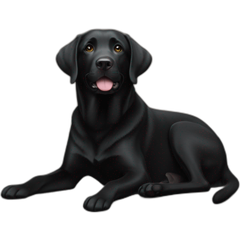 Black Labrador retriever emoji