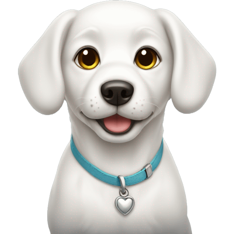 cute white dog emoji