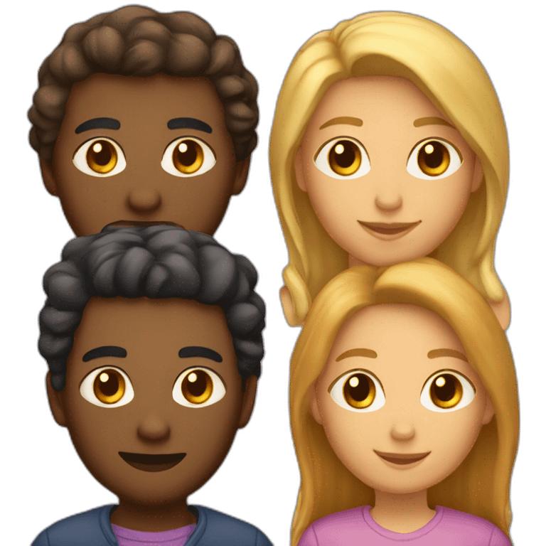 Une équipe de 4 personnes emoji