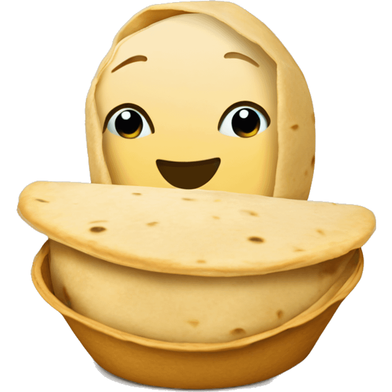 tortillas en un canasto  emoji