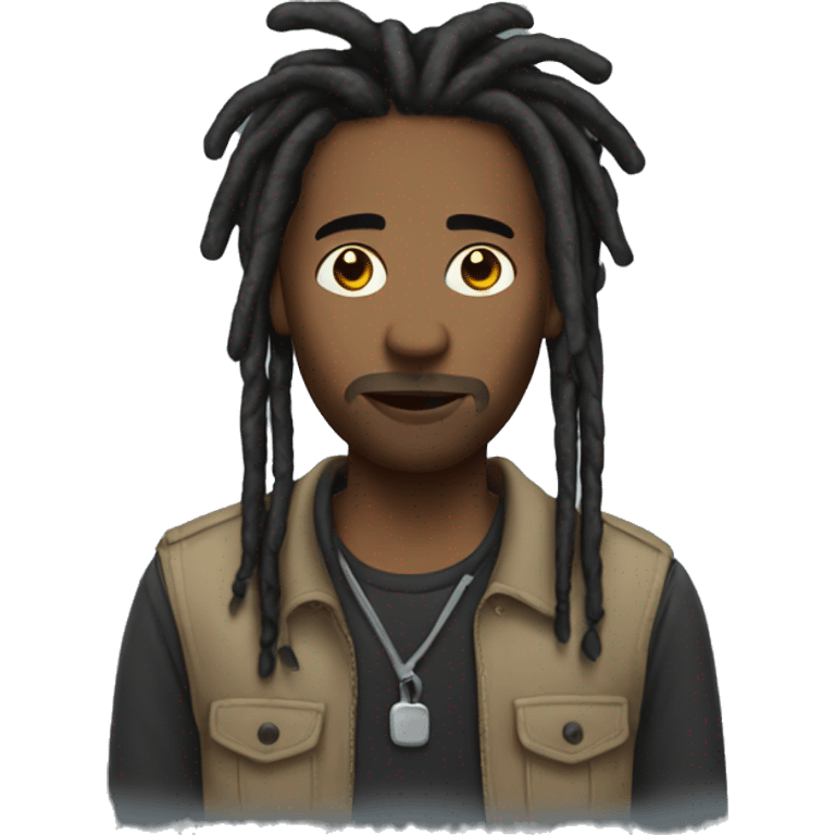 Man with dreads emoji