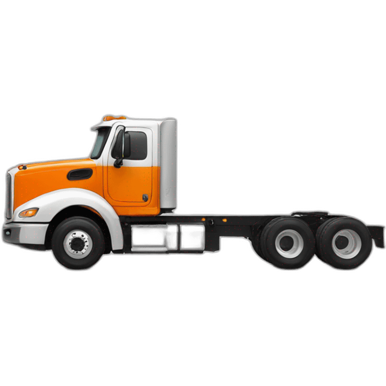 orange and white victorbilt truck emoji