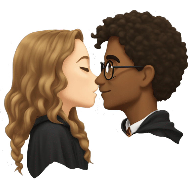 harry potter kissing hermione emoji