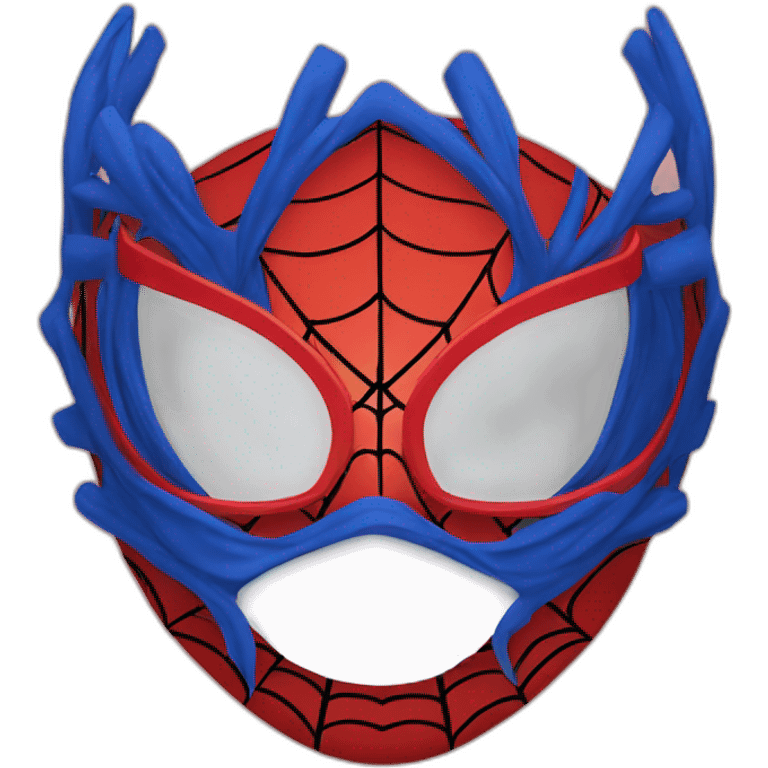 Spider-Man face mask emoji